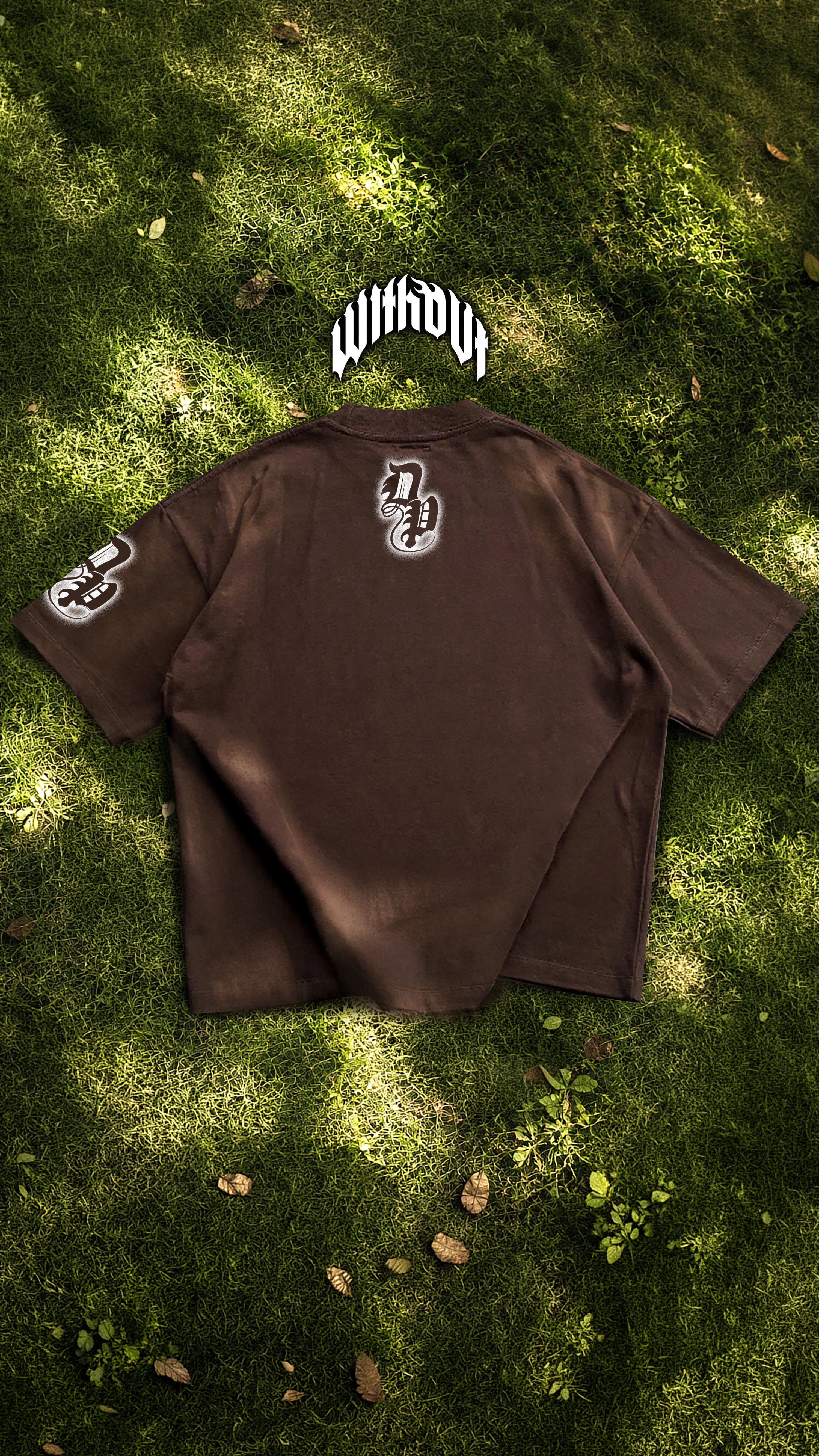 Camiseta Oversize Métricas frías | Marrón