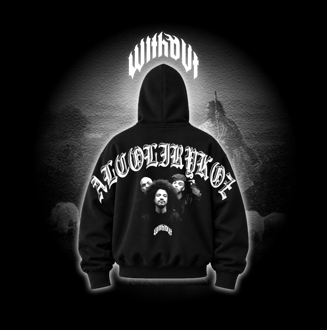 Hoodie Alcolirykoz Legendarios | Negro