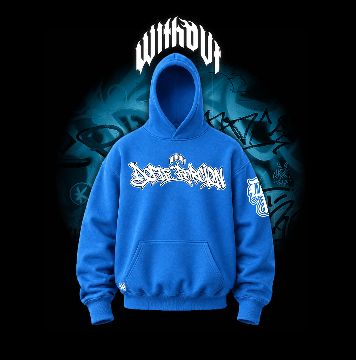 Hoodie Manzanas a la vuelta | Azul