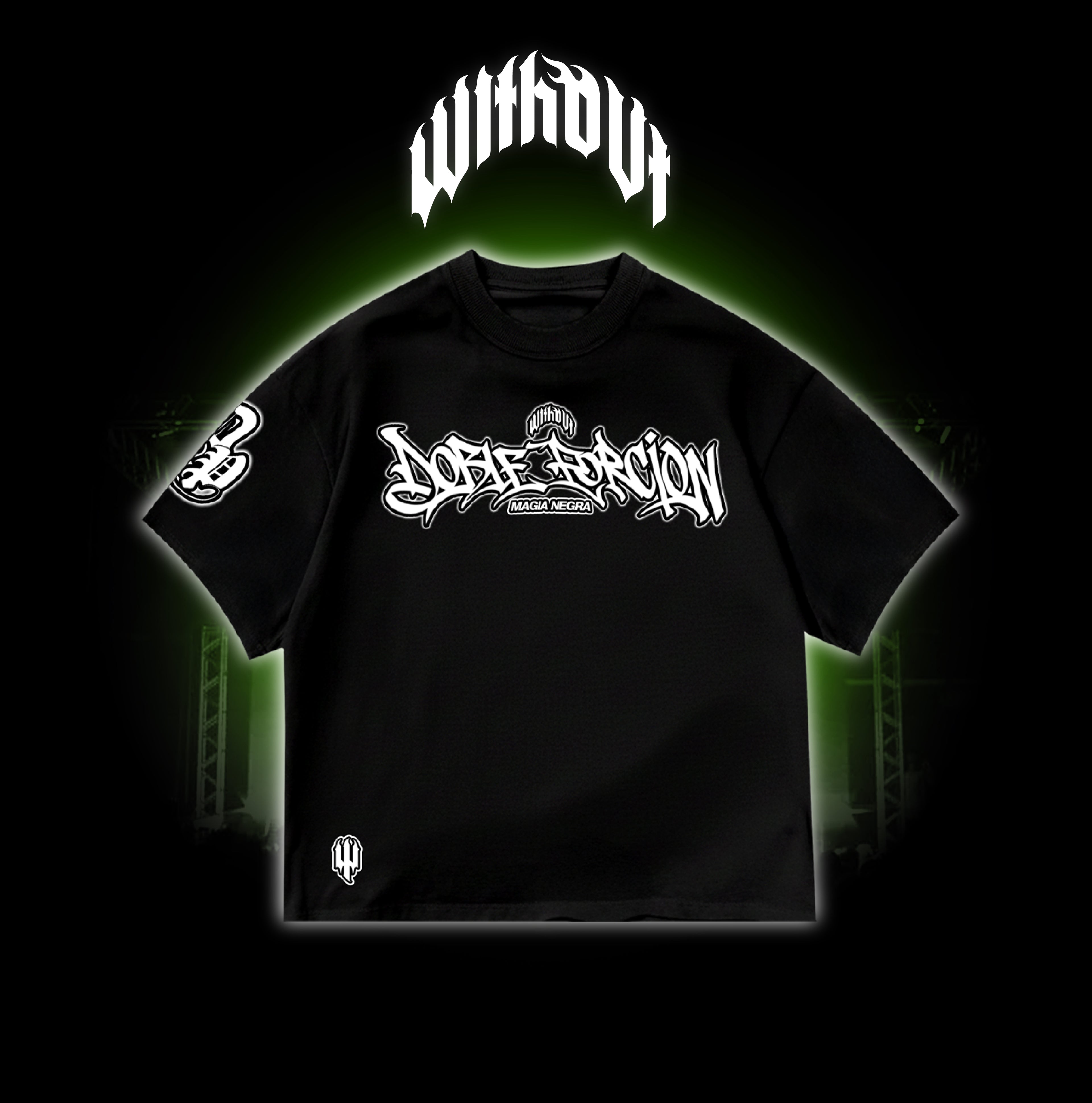 Camiseta Oversize Métricas Frías "Magia negra" | Negra