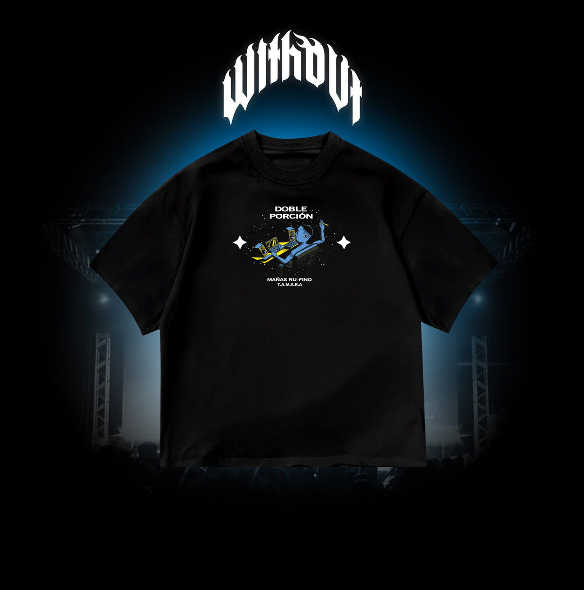 Camiseta Oversize Tamara| Negra