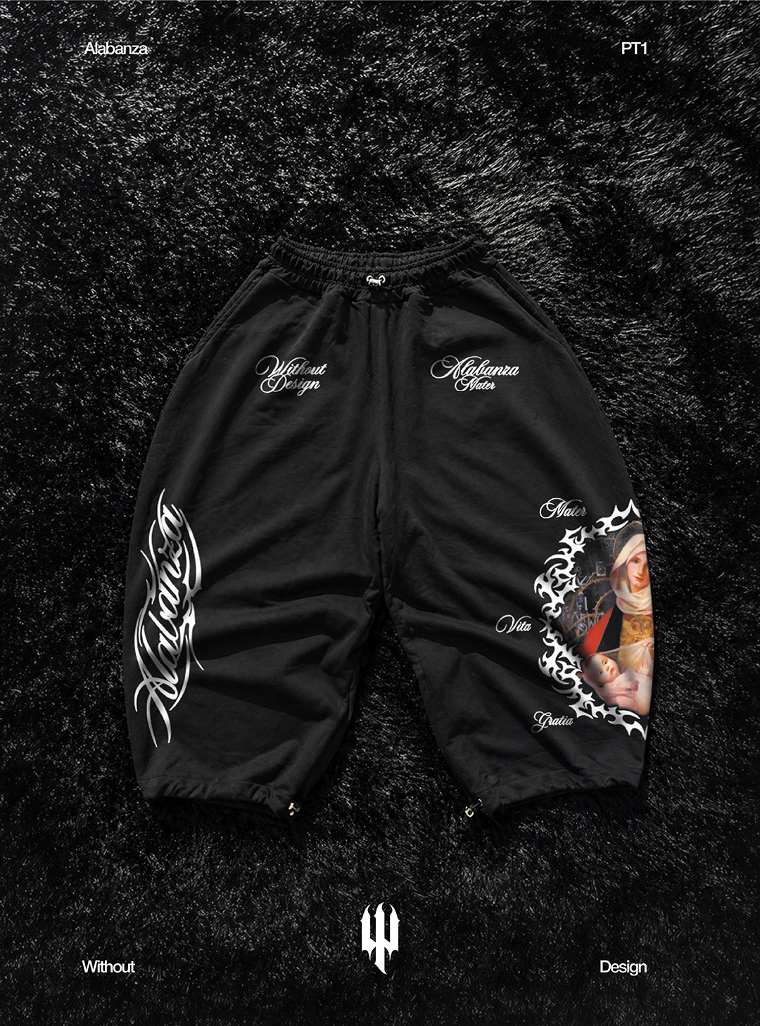 Pantalon Baggy Barrel Matter Vita Gratia| Negro
