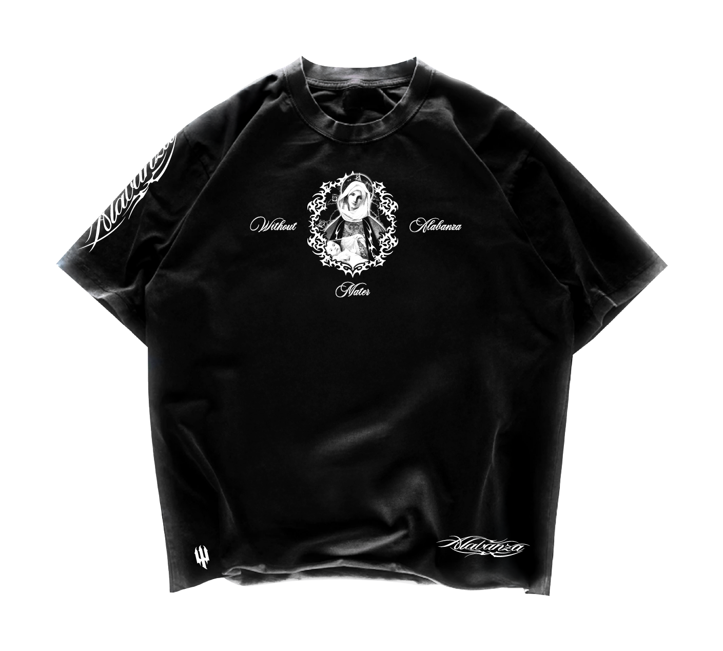 Camiseta Oversize “Matter Vita Gratia” | Negra