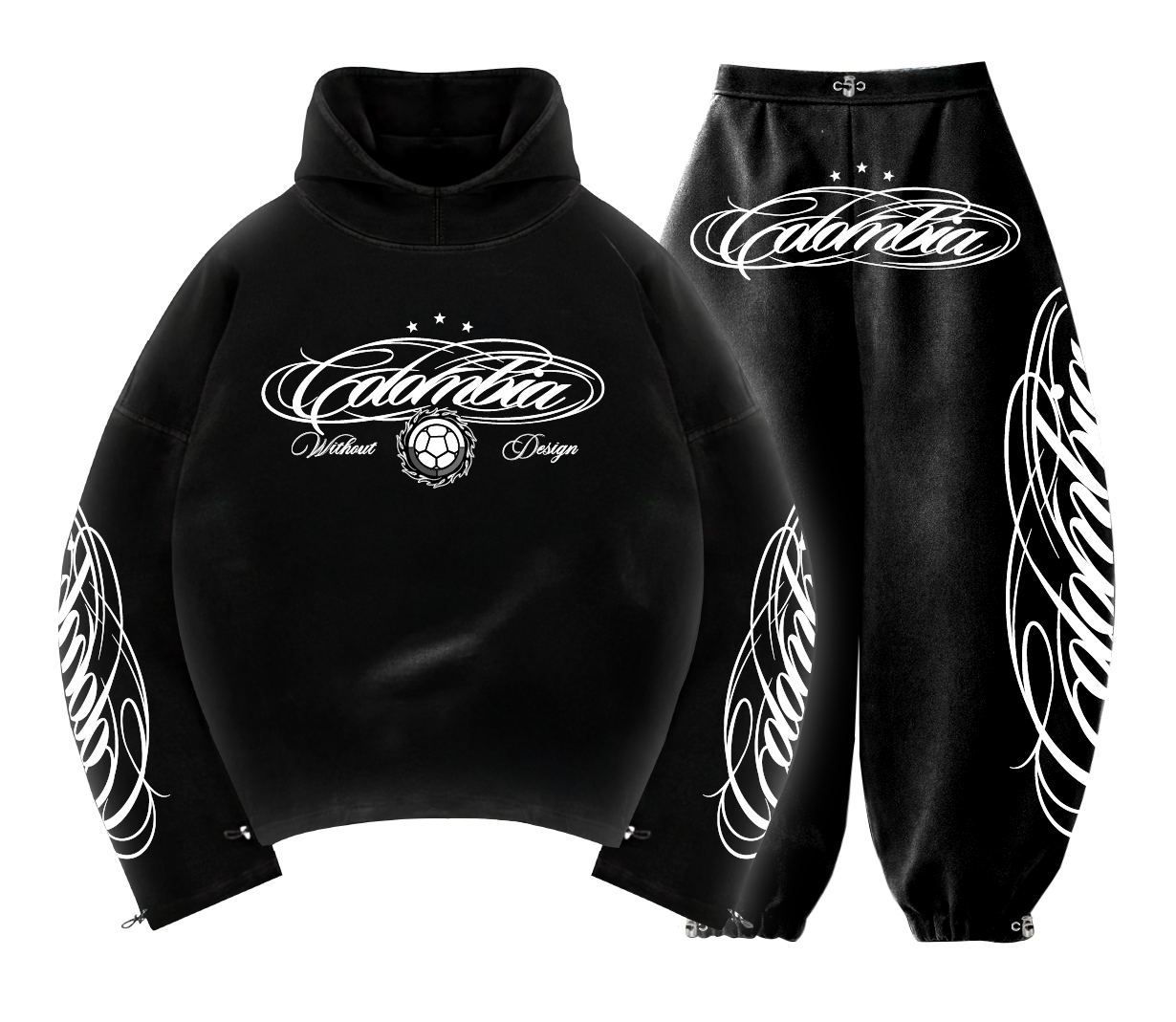 Tracksuit Colombia Lettering | Negro