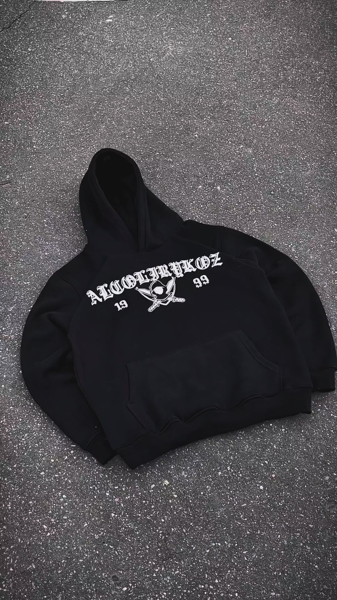 Hoodie Alcolirykoz Legendarios | Negro
